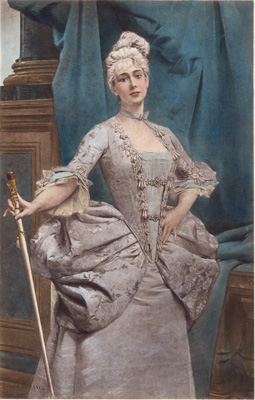Portrait of Mlle ....
from the painting by L. Comerre